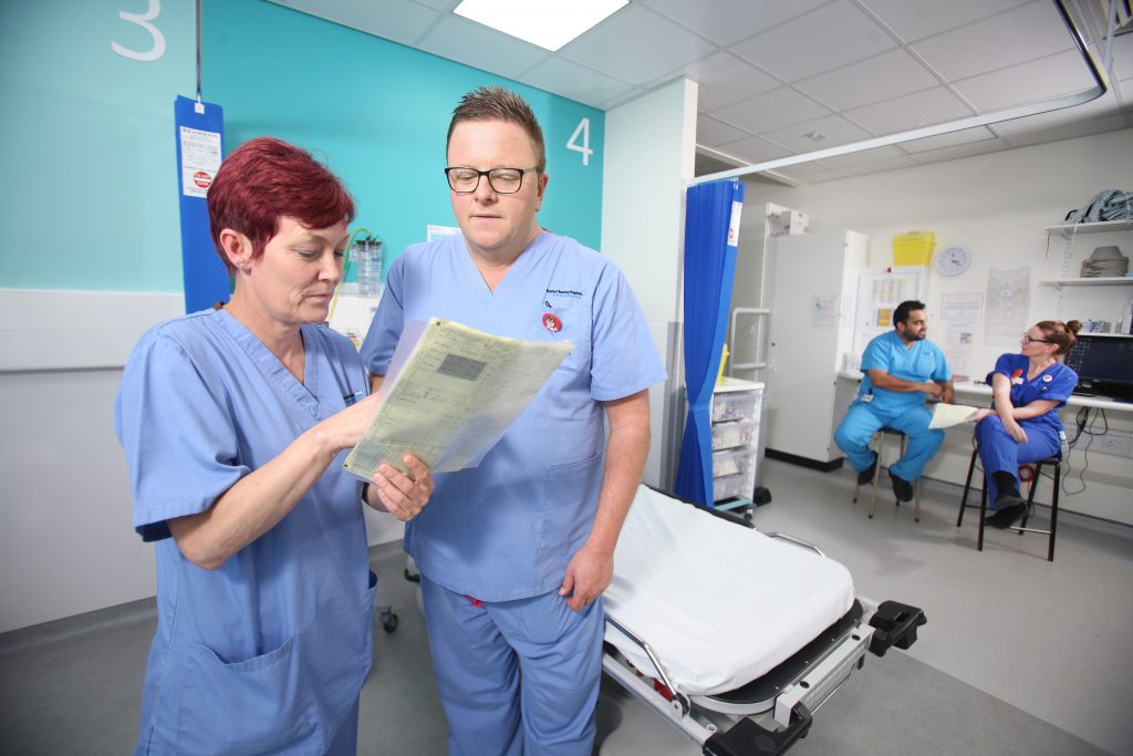 Staff in A&E assessment