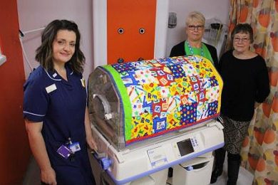 Duo’s patchwork quilts will help protect premature babies