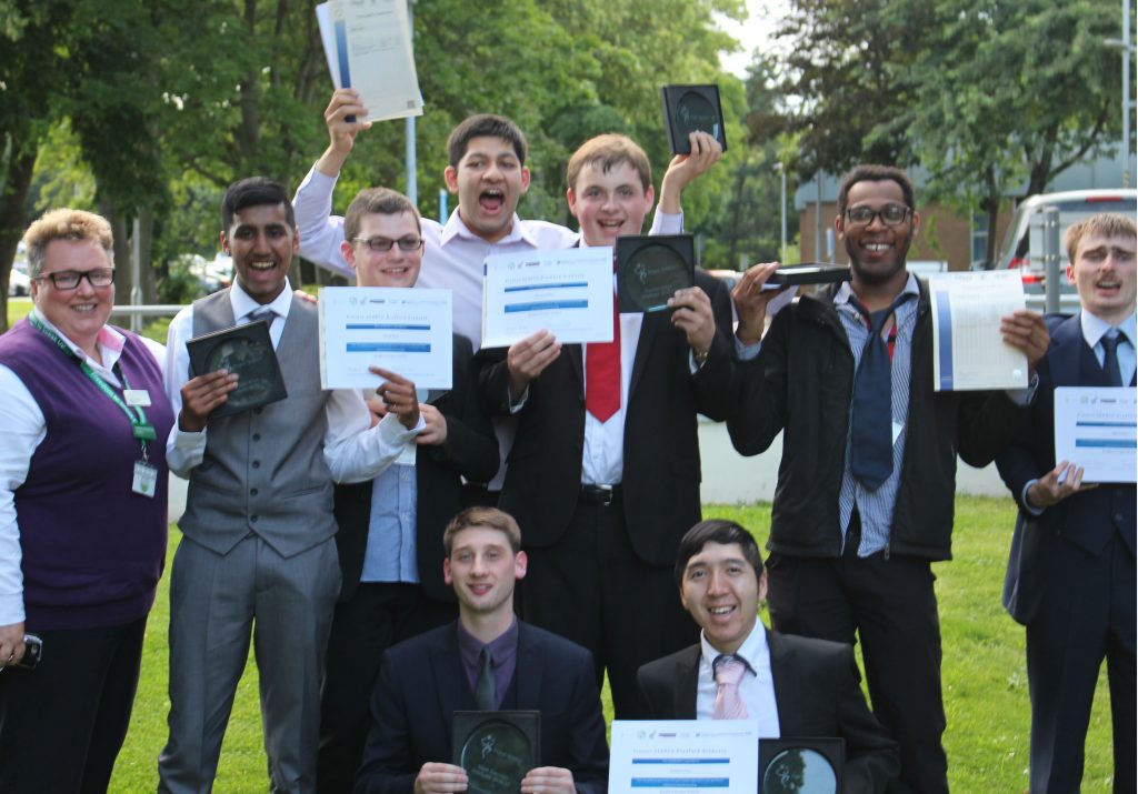 The Project Search graduates with Chief Nurse Karen Dawber