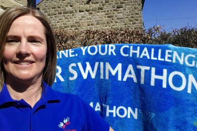 Alison set to splash out for charity in swimathon