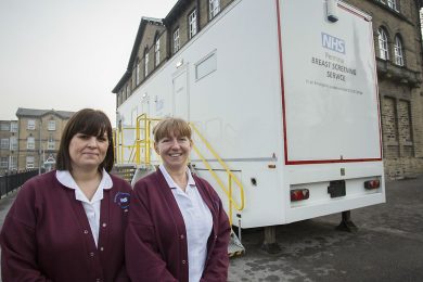 Breast screening programme inviting women from Keighley area