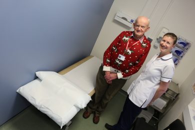 Physiotherapy treatment rooms receive makeover thanks to volunteers