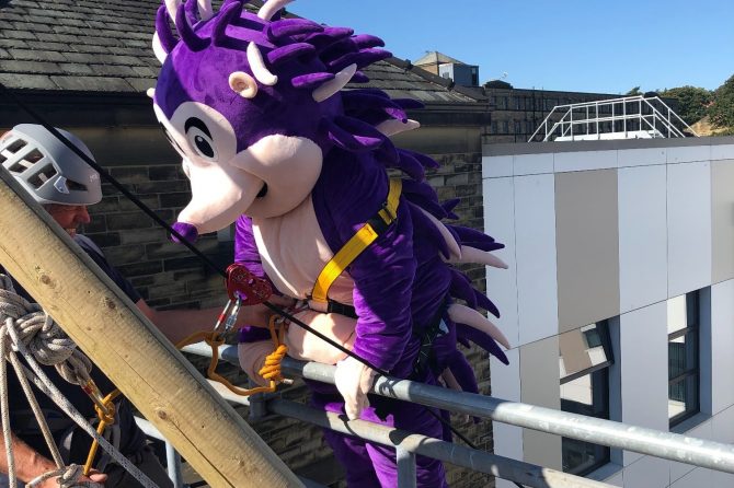 Superheroes go over the edge for Bradford Hospitals’ Charity