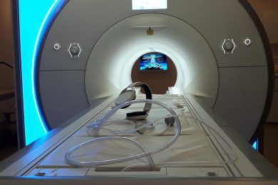 Children can now watch films and videos while having an MRI scan at BRI