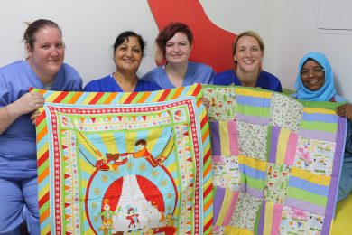 Comforting quilts bring reassurance to young hospital patients