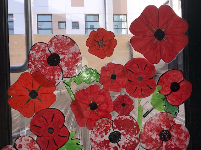 Poppy artwork at BRI