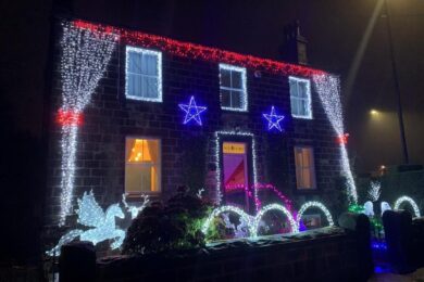Doctors spread festive cheer with Christmas lights show