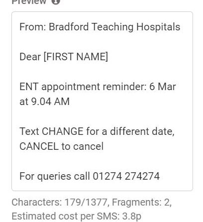 Trust outpatients can now change or cancel their appointment online