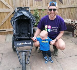 Jeff and Erik Singleton ran more than 100 miles to raise funds for Bradford Hospitals' Charity