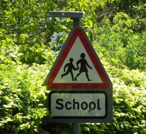 school crossing sign