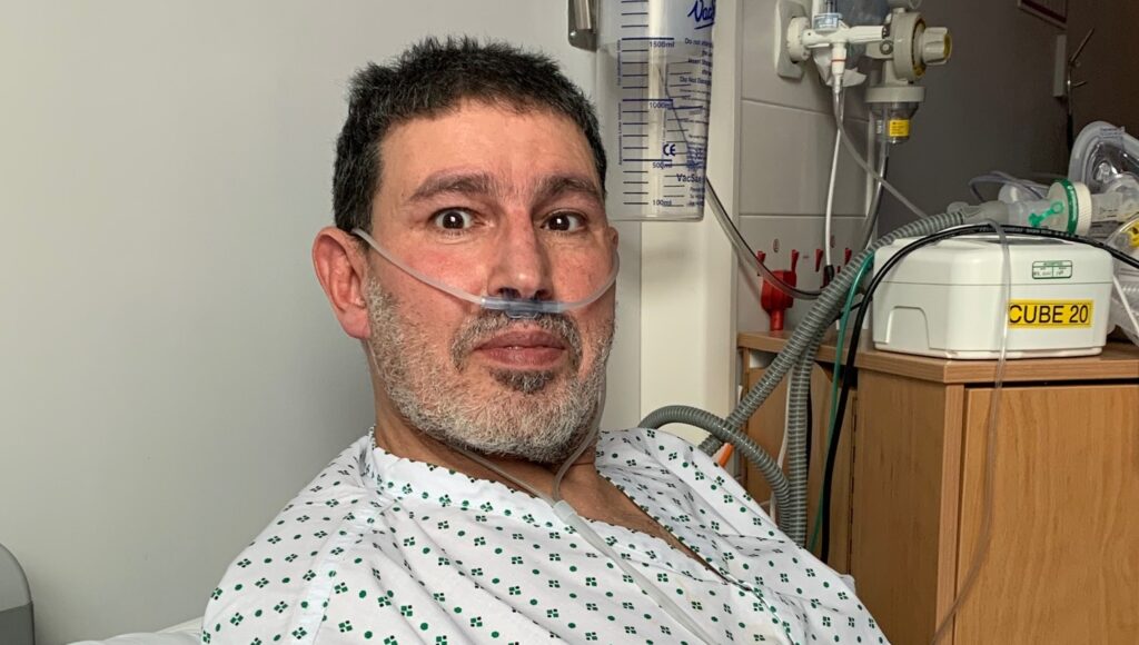 COVID patient urges people to get vaccinated from hospital ward