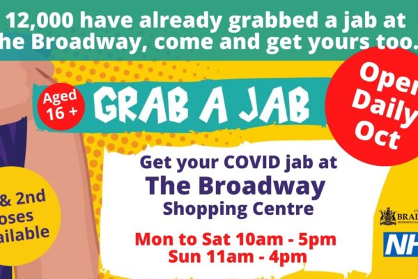 Over 12,000 walk in vaccinations given at The Broadway Shopping Centre