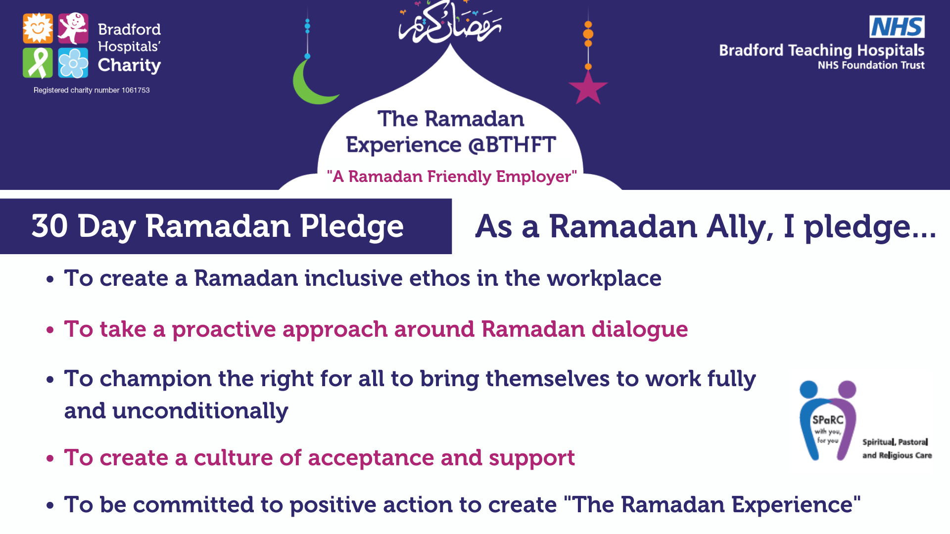 Ramadan Experience Pledges Digital Screen