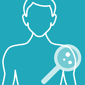Skin check clinic icon
