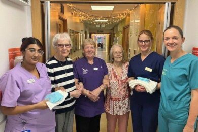 Knitting Duo Do a Darn Good Job for BRI’s Neonatal Unit