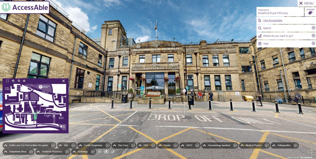 Bradford Teaching Hospitals launches Virtual Access Guides in partnership with AccessAble