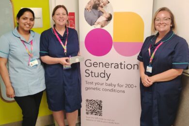 First newborn babies tested for over 200 genetic conditions as world-leading study begins at Bradford Teaching Hospitals and other NHS hospitals across the country