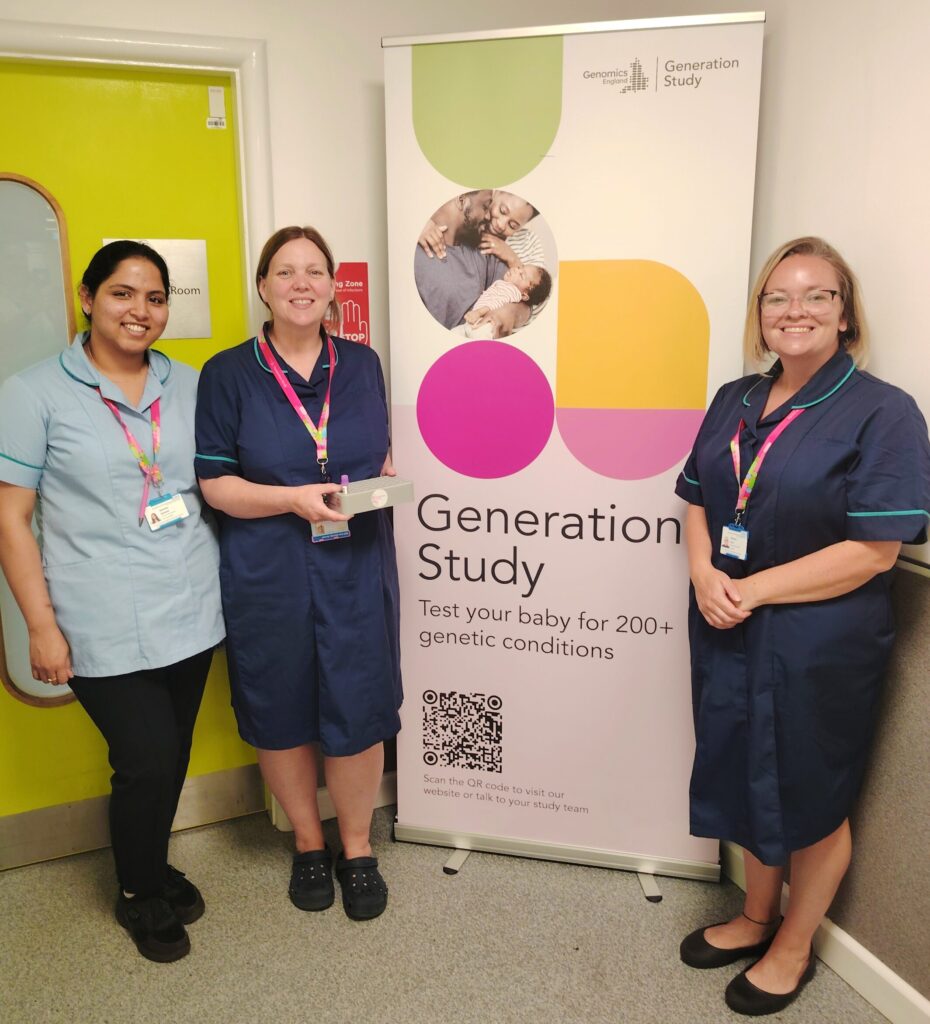 First newborn babies tested for over 200 genetic conditions as world-leading study begins at Bradford Teaching Hospitals and other NHS hospitals across the country