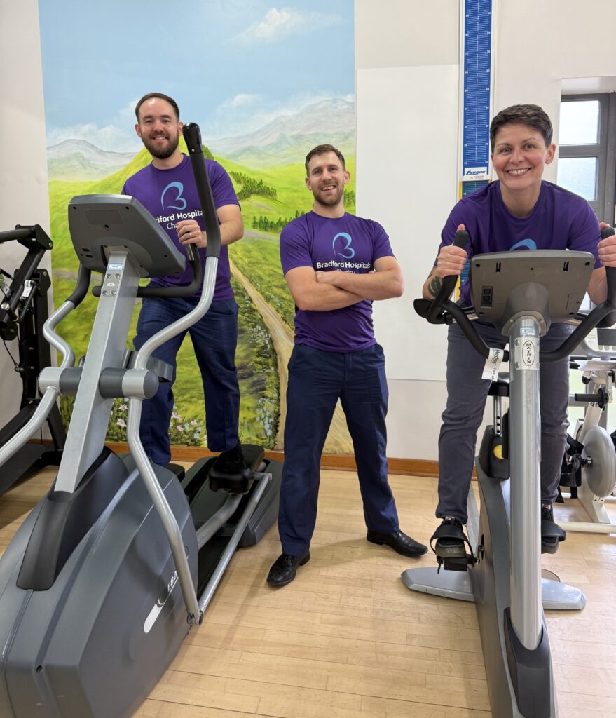 From left, Physiotherapists Paul Wilczynski, Jonathan Picken and Sam Dickinson
