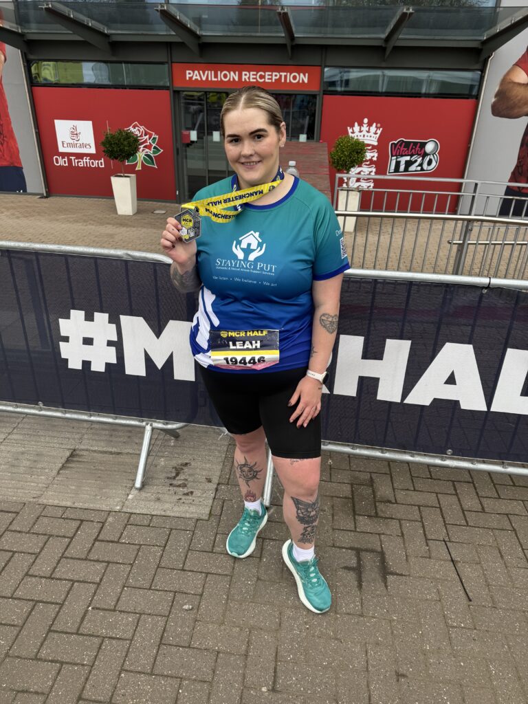 Leah dons her running shoes for charity