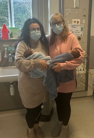 Mum and grandma of twins taking part in the research