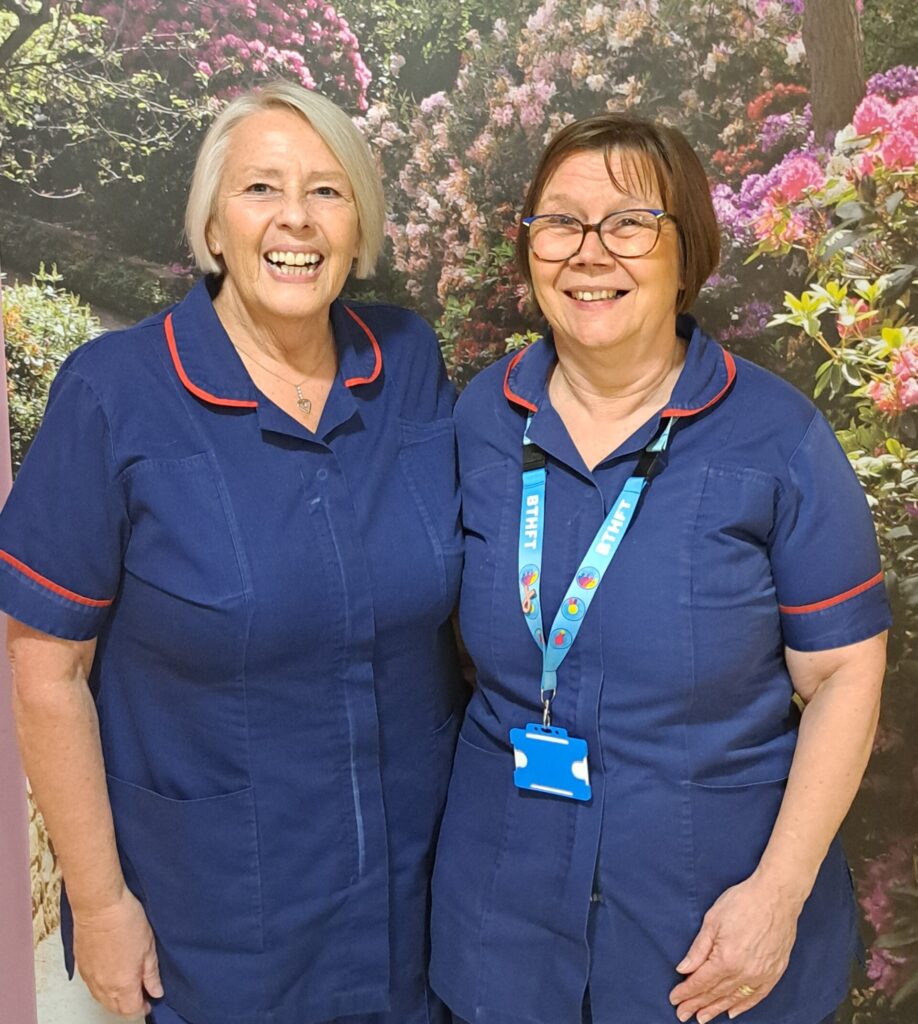 From left, Kath and Mandy