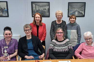 MP visits hospital to hear about award-winning fragility fracture liaison service and newly set up support group