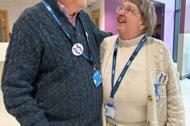Golden couple who comfort hospital patients celebrate 50 years of marriage