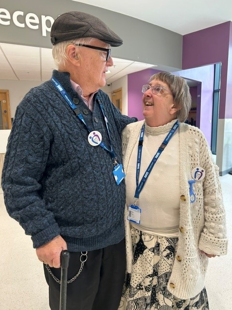 Lillian and Wayne Deakin, volunteers with the SPaRC team at Bradford Royal Infirmary